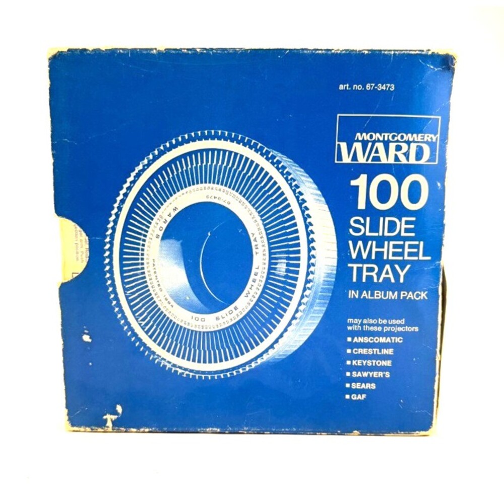 VITG Montgomery Ward 100 Slide Wheel Tray in Album Pack Projectors 67-3473